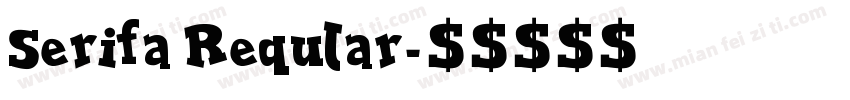 Serifa Reqular字体转换